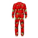 Strawberry Texture, Macro, Ripe Strawberry OnePiece Jumpsuit (Kids) View2