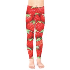 Strawberry Texture, Macro, Ripe Strawberry Kids  Classic Winter Leggings