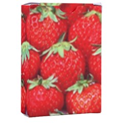 Strawberry Texture, Macro, Ripe Strawberry Playing Cards Single Design (rectangle) With Custom Box