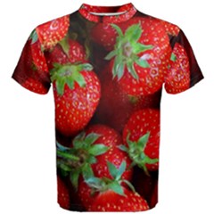 Strawberry, Berries, Fresh, Red Men s Cotton T-shirt