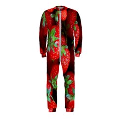 Strawberry, Berries, Fresh, Red Onepiece Jumpsuit (kids)