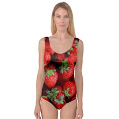 Strawberry, Berries, Fresh, Red Princess Tank Leotard 