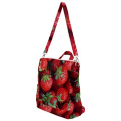 Strawberry, Berries, Fresh, Red Crossbody Backpack