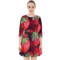 Strawberry, Berries, Fresh, Red Smock Dress View1