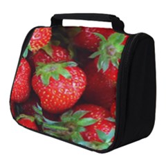 Strawberry, Berries, Fresh, Red Full Print Travel Pouch (small) by kyorashop23