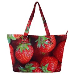 Strawberry, Berries, Fresh, Red Full Print Shoulder Bag