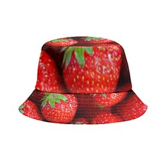 Strawberry, Berries, Fresh, Red Inside Out Bucket Hat by kyorashop23