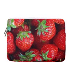 Strawberry, Berries, Fresh, Red 13  Vertical Laptop Sleeve Case With Pocket by kyorashop23