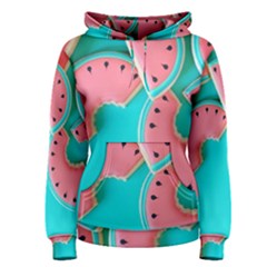 Watermelon, Fruit Women s Pullover Hoodie