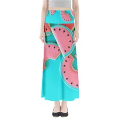 Watermelon, Fruit Full Length Maxi Skirt