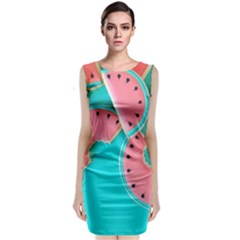 Watermelon, Fruit Classic Sleeveless Midi Dress