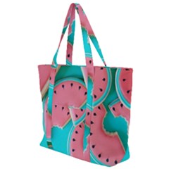 Watermelon, Fruit Zip Up Canvas Bag by kyorashop23