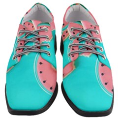 Watermelon, Fruit Women Heeled Oxford Shoes