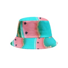 Watermelon, Fruit Inside Out Bucket Hat (kids) by kyorashop23