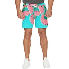 Watermelon, Fruit Men s Runner Shorts