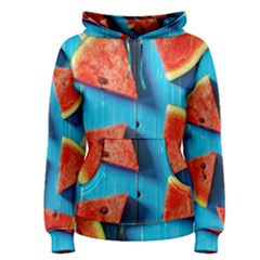 Watermelons, Fruits Women s Pullover Hoodie