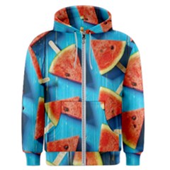 Watermelons, Fruits Men s Zipper Hoodie