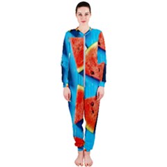 Watermelons, Fruits Onepiece Jumpsuit (ladies)