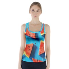 Watermelons, Fruits Racer Back Sports Top