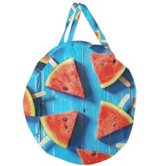 Watermelons, Fruits Giant Round Zipper Tote