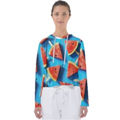 Watermelons, Fruits Women s Slouchy Sweat