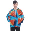 Watermelons, Fruits Men s Half Zip Pullover View1