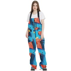 Watermelons, Fruits Women s Front Zip Ski And Snowboard Bib Pants