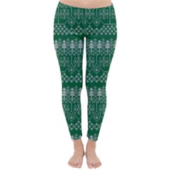 Christmas Knit Digital Classic Winter Leggings