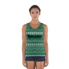 Christmas Knit Digital Sport Tank Top 