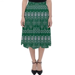 Christmas Knit Digital Classic Midi Skirt