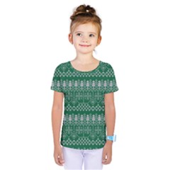 Christmas Knit Digital Kids  One Piece T-shirt