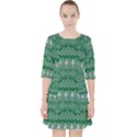 Christmas Knit Digital Quarter Sleeve Pocket Dress View1