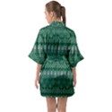 Christmas Knit Digital Half Sleeve Satin Kimono  View2