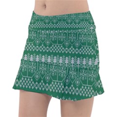 Christmas Knit Digital Classic Tennis Skirt