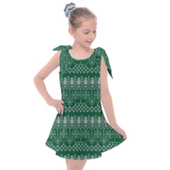 Christmas Knit Digital Kids  Tie Up Tunic Dress