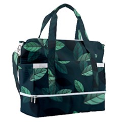 Foliage Sports Shoulder Bag With Shoes Compartment