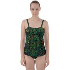 Grass Nature Meadow Twist Front Tankini Set