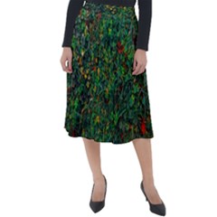 Grass Nature Meadow Classic Velour Midi Skirt 