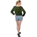 Grass Nature Meadow Banded Bottom Chiffon Top View2