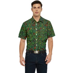 Grass Nature Meadow Men s Short Sleeve Pocket Shirt 