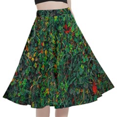 Grass Nature Meadow A-line Full Circle Midi Skirt With Pocket by Hannah976