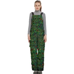 Grass Nature Meadow Women s Side Zip Front Pouch Ski And Snowboard Bib Pants	