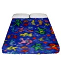 Grateful Dead Dancing Bears Pattern Fitted Sheet (Queen Size) View1