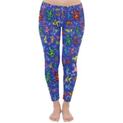 Grateful Dead Dancing Bears Pattern Classic Winter Leggings