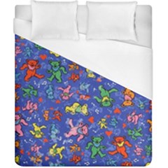 Grateful Dead Dancing Bears Pattern Duvet Cover (california King Size)