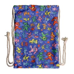 Grateful Dead Dancing Bears Pattern Drawstring Bag (large)