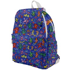 Grateful Dead Dancing Bears Pattern Top Flap Backpack by Salmanaz77