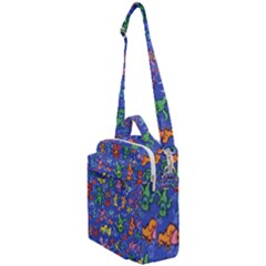 Grateful Dead Dancing Bears Pattern Crossbody Day Bag