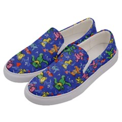 Grateful Dead Dancing Bears Pattern Men s Canvas Slip Ons