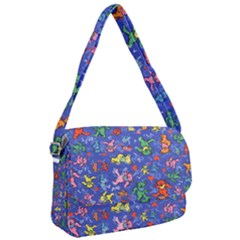 Grateful Dead Dancing Bears Pattern Courier Bag by Salmanaz77